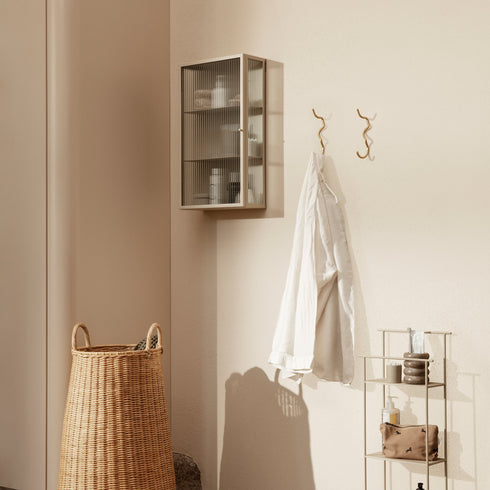 Haze Wall Cabinet Reeded Glass